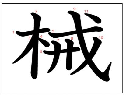 汉字「械」
