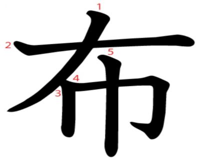 汉字「布」