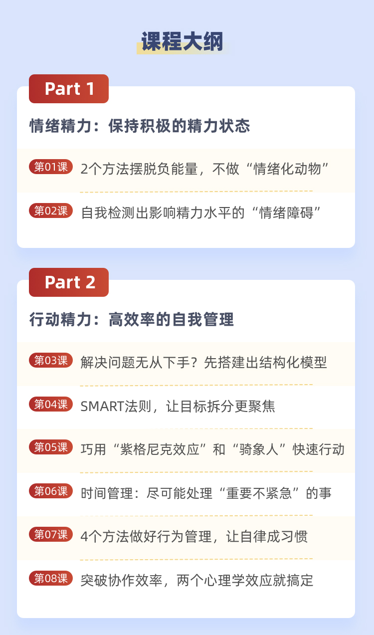 20节成为“高效行动派“的「精力管理课」