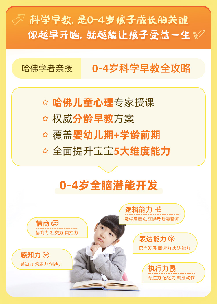 0-4岁儿童早教课，手把手教你在家早教