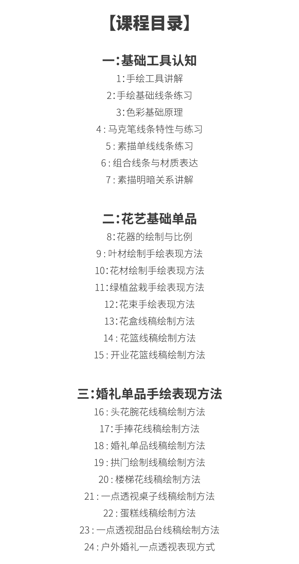 花艺手绘线上课程