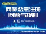 课时16：王磊 | 商标恶意注册实务与规则