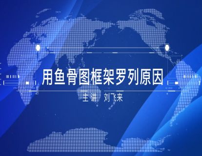 2-2 用鱼骨图框架罗列原因