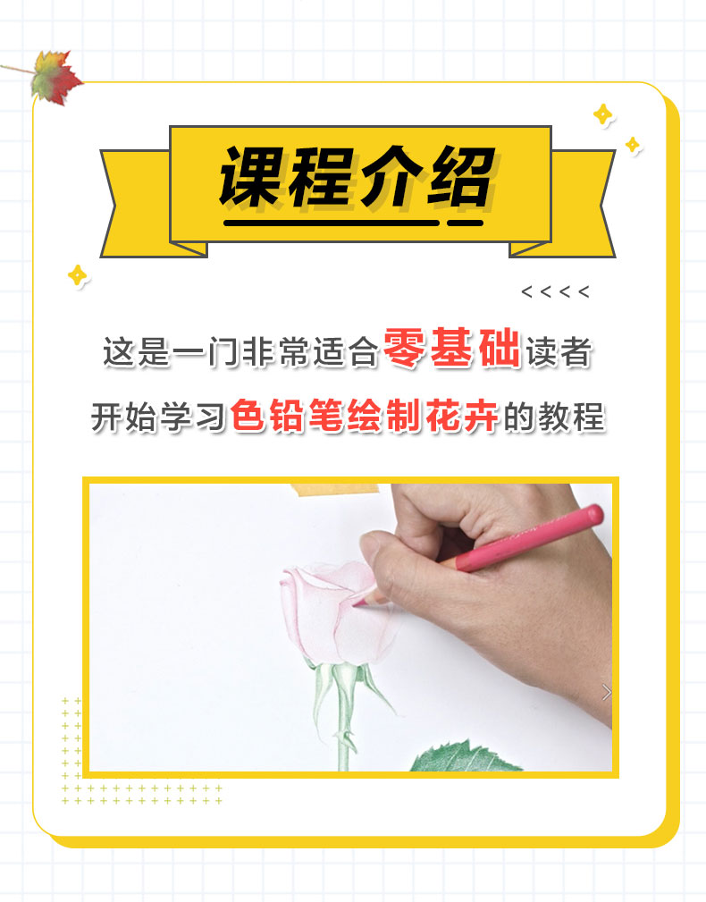 小白也能学会的彩铅课 带你夯实彩铅基本功