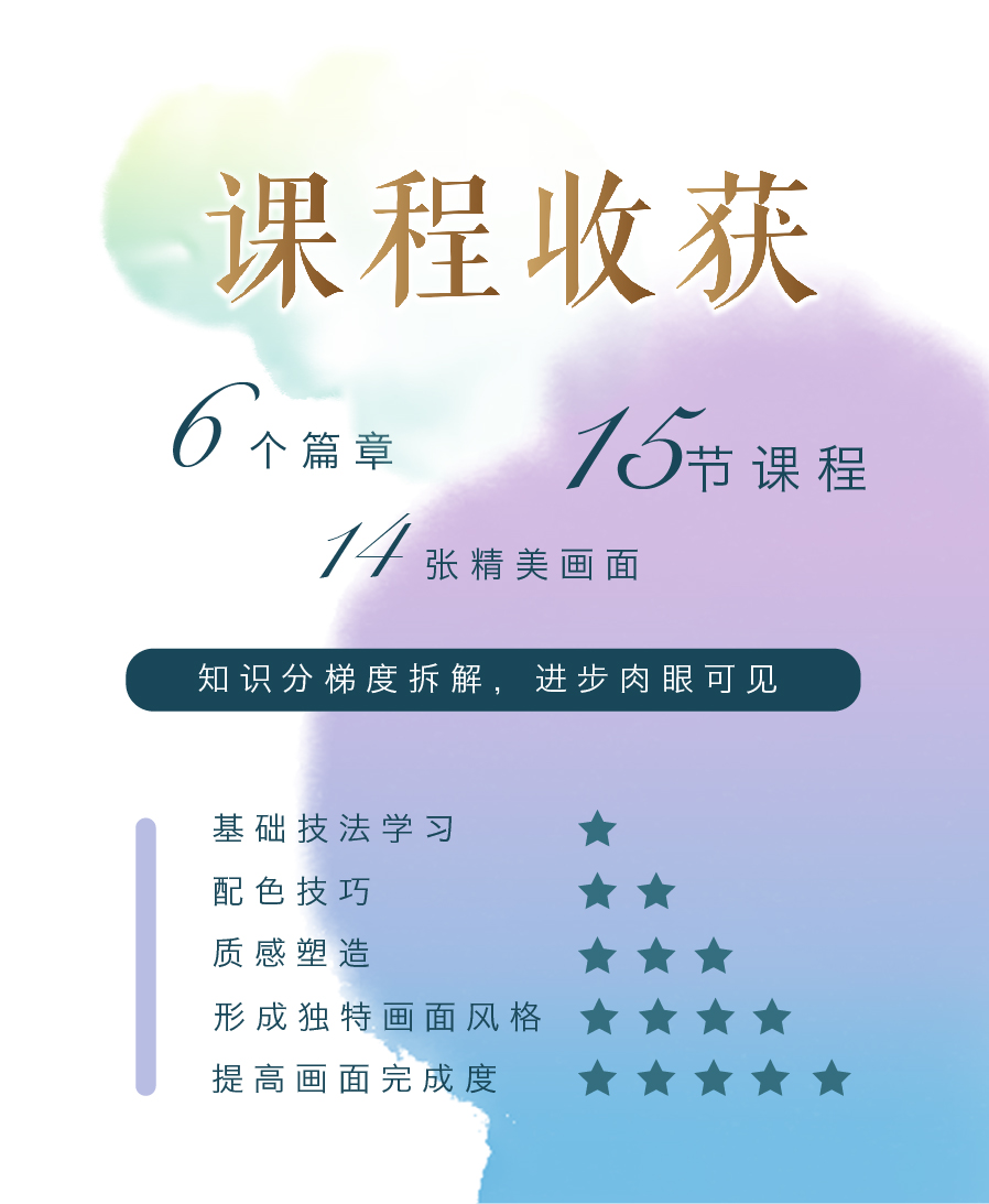 水彩零基础入门——给天空的诗