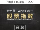 【音频】2.5 什么是股票指数（上证指数、深成指、沪深300、中证100、中证500、中证200……）