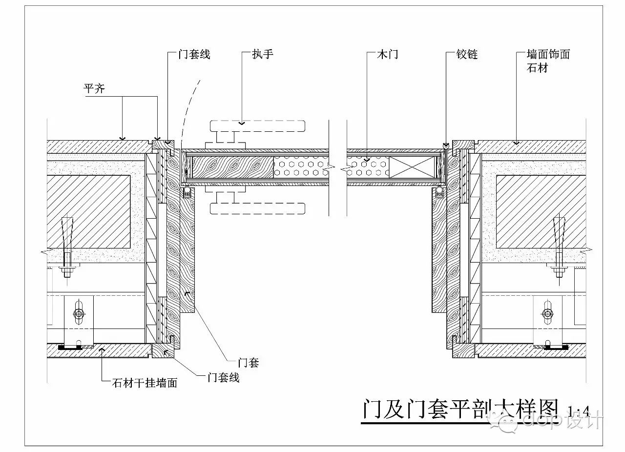 CAD门套窗套施工图剖面图家装图片下载_红动中国