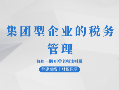 集团型企业的税务管理