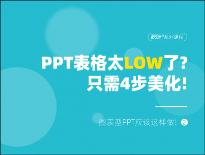 S04-2 PPT表格太LOW了？只需4步美化！
