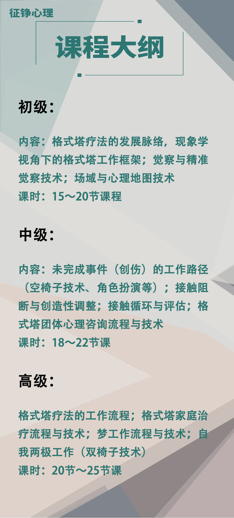 格式塔（完形）疗法理论与案例分析（初级）