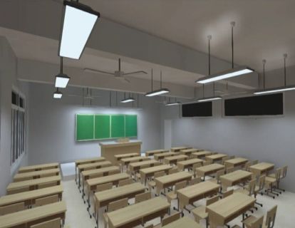 教室布置灯具为何要垂直于黑板