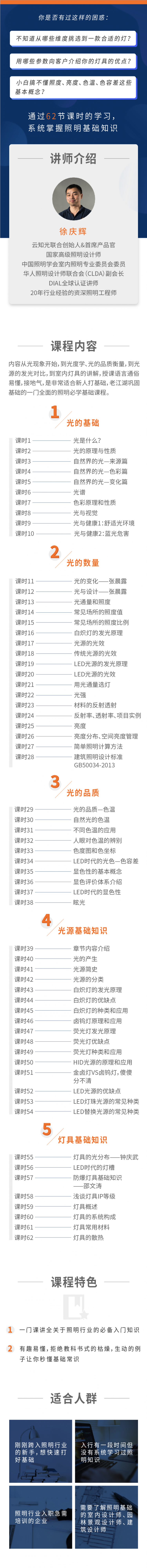职业基础丨徐庆辉：照明专业入门必学必会