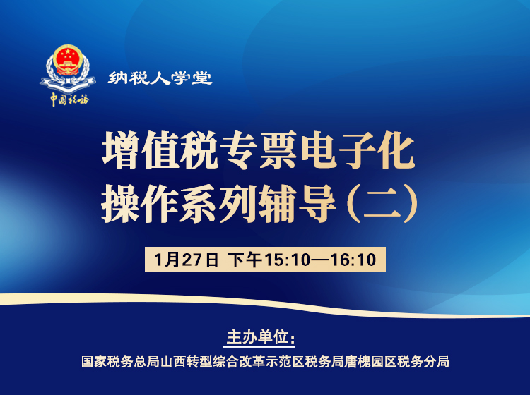 增值税专票电子化操作系列辅导（二） 