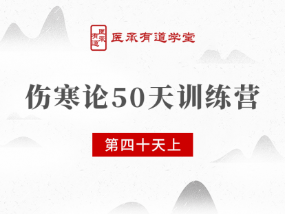 伤寒论50天训练营 第40天 上