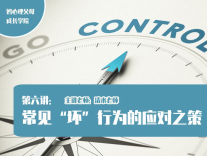 第六讲 常见“坏”行为的应对之策