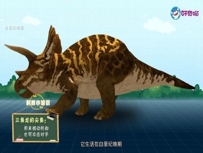 3.攻防兼备不畏强敌三角龙