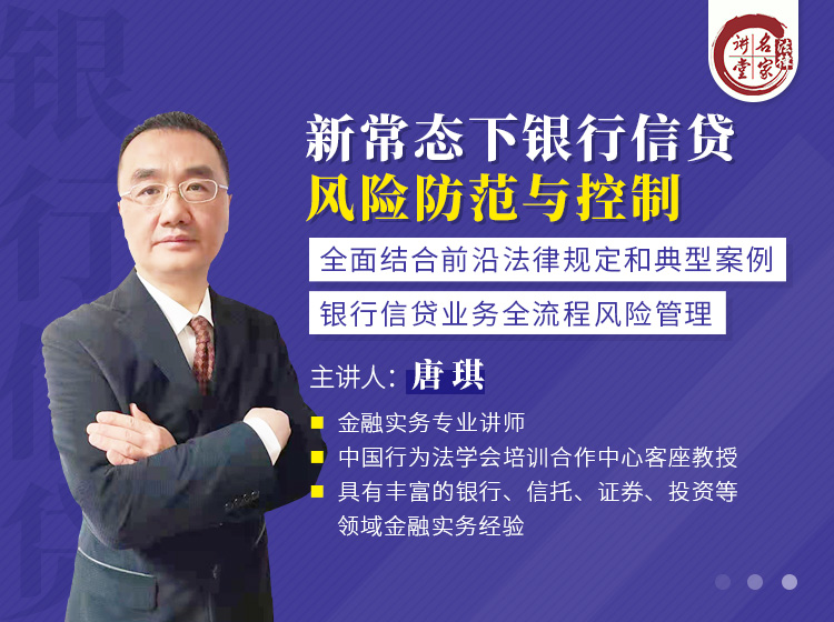 唐琪：新常态下银行信贷风险防范与控制