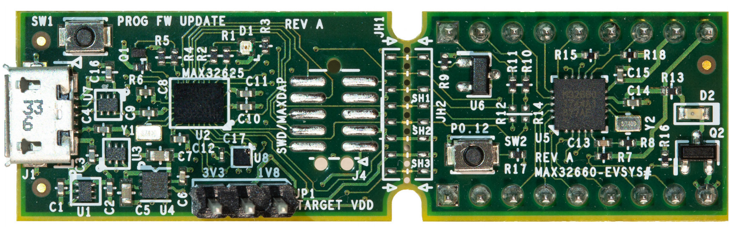 Funpack第六期--使用美信半导体MAX32660-EVSYS开发板制作的具有通知提醒和体温测量功能的手表原型-by叶开- 电子森林