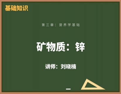 13、矿物质：锌