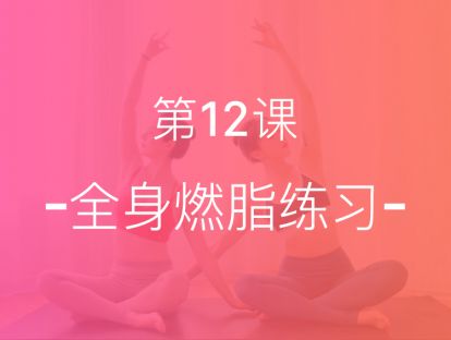 【第十二课】全身燃脂练习，吃练结合，全方位减脂塑形