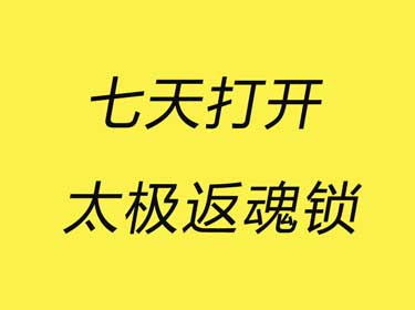 初级课|零基础七天打开太极返魂锁 自己开锁不求人 永久收看