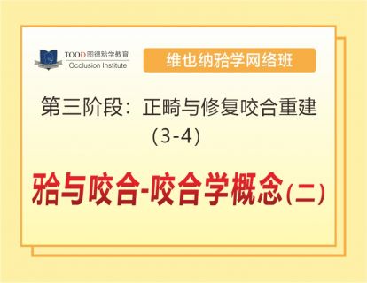 第三阶段（3-4）𬌗与咬合—咬合学概念（二）