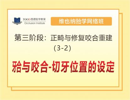 第三阶段（3-2）牙合与咬合—切牙位置的设定