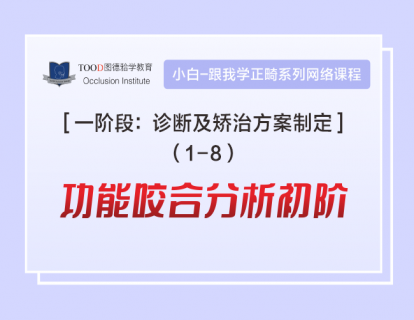 【一阶段1-8】功能咬合分析初阶