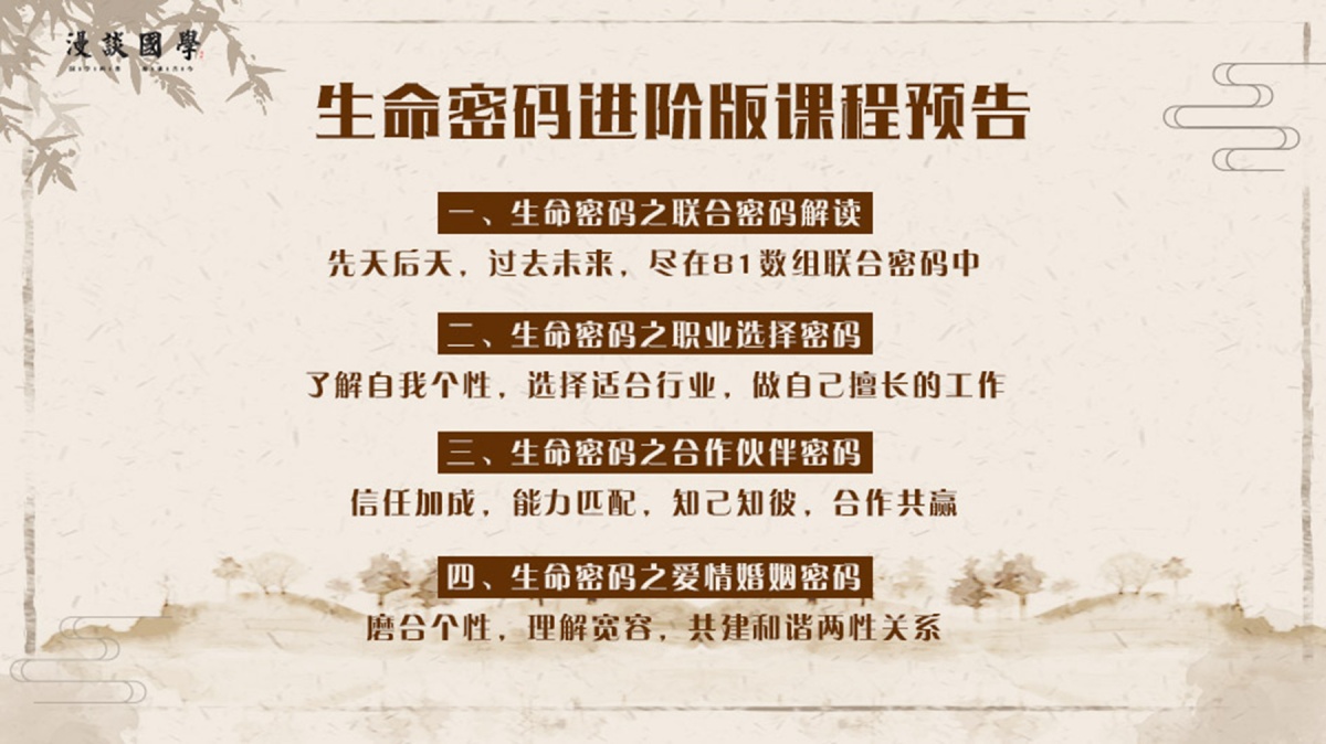 生命密码《进阶版》（联合数字密码、职业选择密码、合作伙伴密码、爱情婚姻密码）