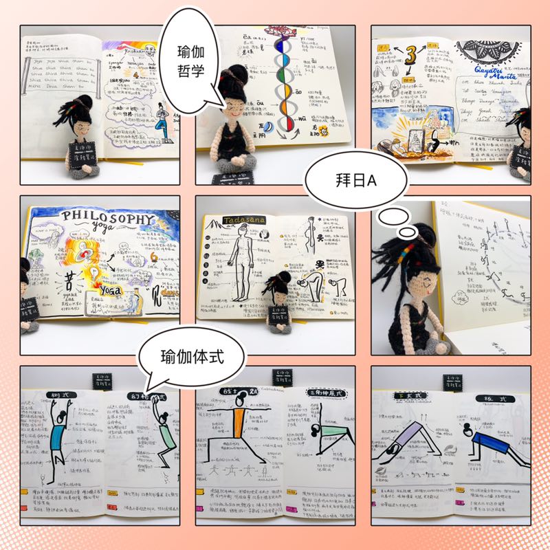 毛泡泡教你画瑜伽体式小人之站立体式（15课时）