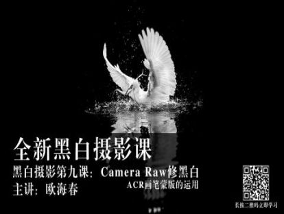 黑白第9课：camera raw来修黑白 acr画笔与蒙版的高级运用