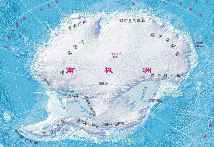南极地图