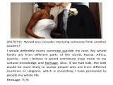 20170711 Would you consider marrying someone from another countr