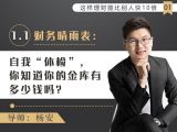 1财务晴雨表：自我“体检”，你知道你的金库有多少钱吗？