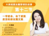 第十二节：一学就会，会了就能卖货的朋友圈文案