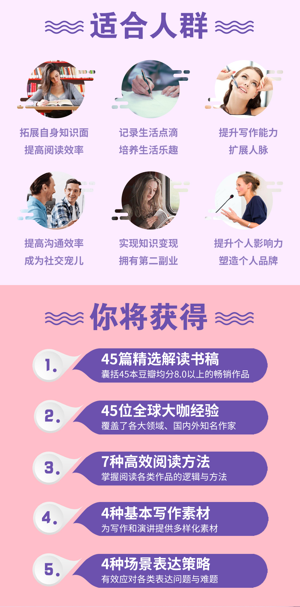 “读写说”45天全面提升计划，给普通人的增值变现课