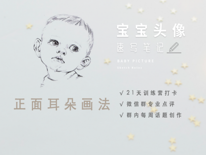 6.正面耳朵画法