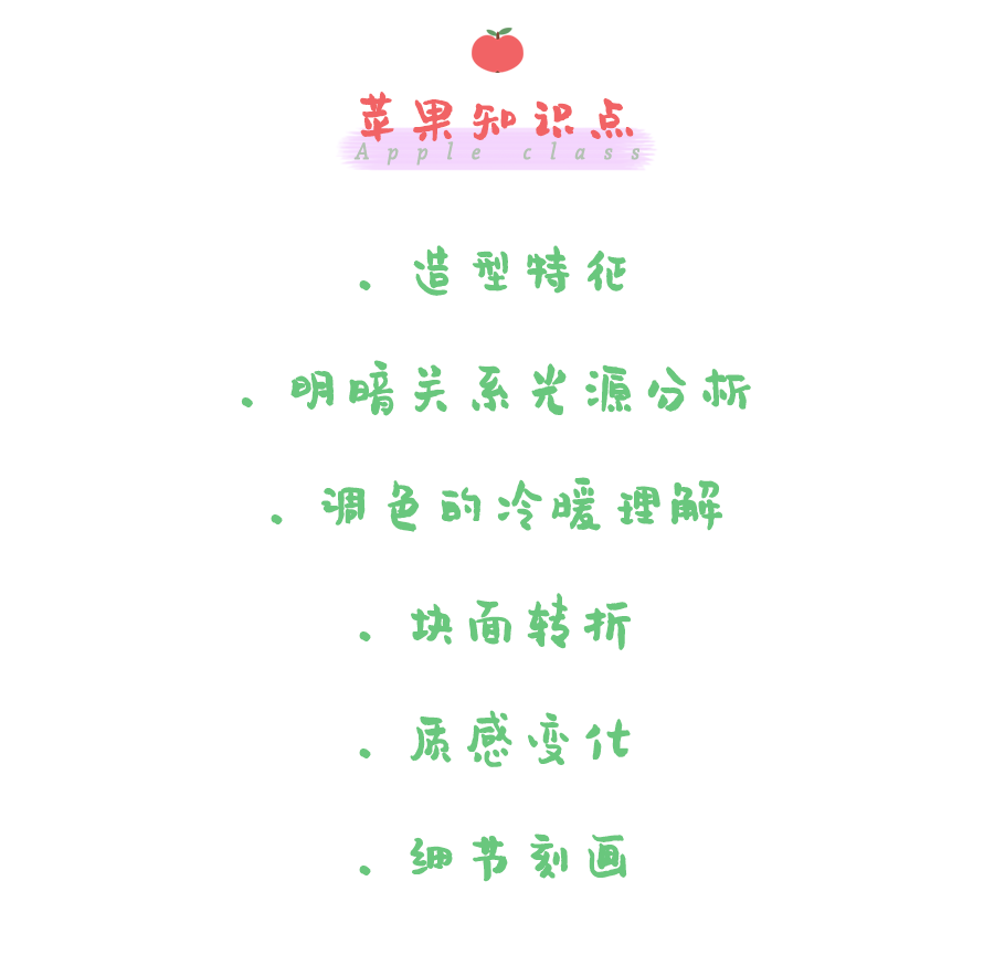 水彩基础教学：水果系列