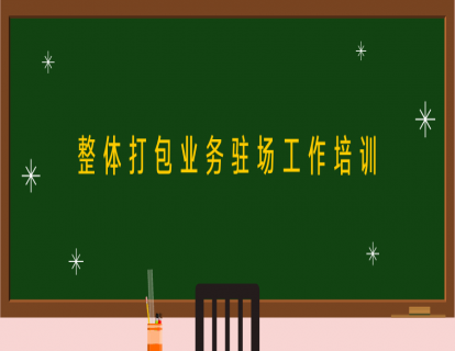 第四节：整体打包服务项目-驻场工作培训