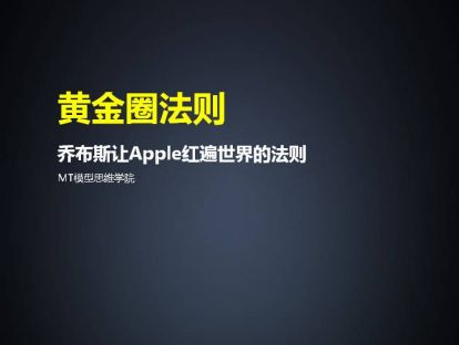 74、黄金圈法则 | 乔布斯让Apple红遍世界的法则