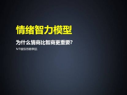 75、情绪智力模型 | 为什么情商比智商更重要？