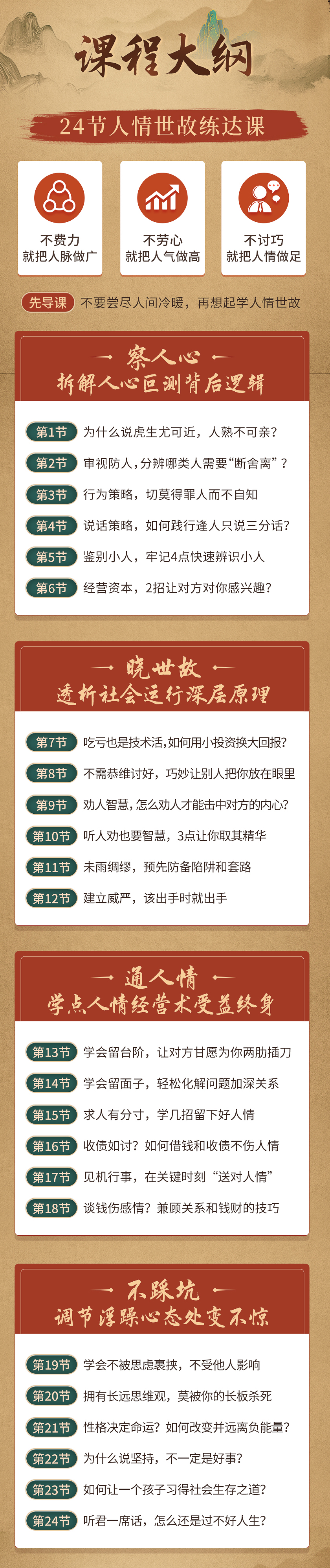 老梁的24节人情世故练达课：社会艰险套路多，我帮你来击破！