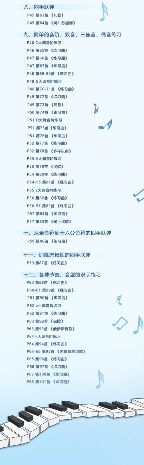 拜厄钢琴基本教程