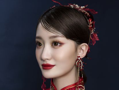 新中式编发新娘造型---第四款