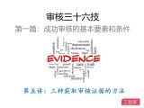 第五讲：三种获取审核证据的方法