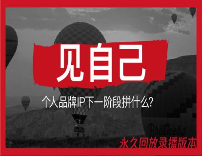 3. 见自己：个人品牌IP下一阶段拼什么？