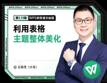 1.11 利用表格主题整体美化