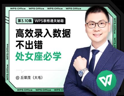 3.10 高效录入数据不出错，处女座必学
