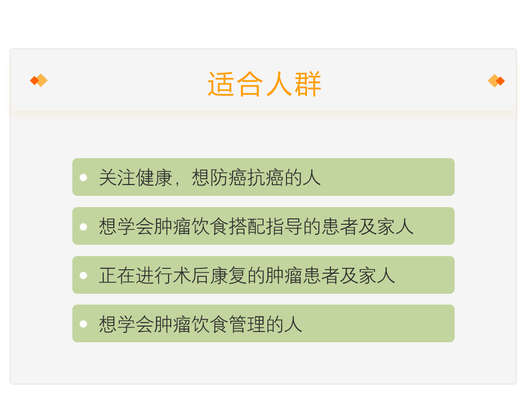 10讲全面掌握肿瘤患者饮食健康