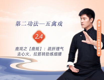 2.4鹿戏之【鹿抵】：疏肝理气去心火，拉筋转肋练细腰
